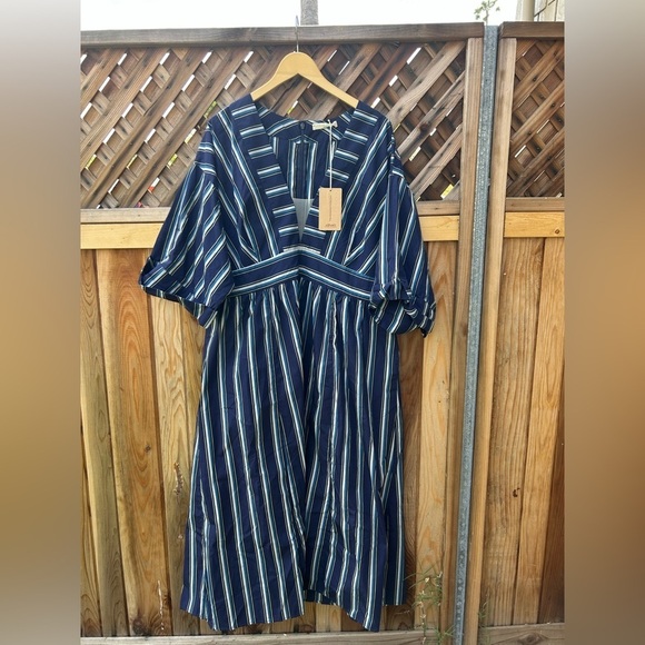 NWT Eshakti Wayward Fancies Striped Maxi Dress No Size Tags See Measurements - Picture 1 of 7